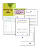 Listening Ninja for Teens Lesson Plans